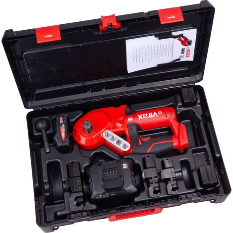 VIRAX MINISTEM CURVADORA 18V 12-15-18MM Dispositivo de curvado 18V COMPACTO y LIGERO 4,9 kg / 1x 2,0 Ah batería + cargador en Virabox - 251776 (1/5)