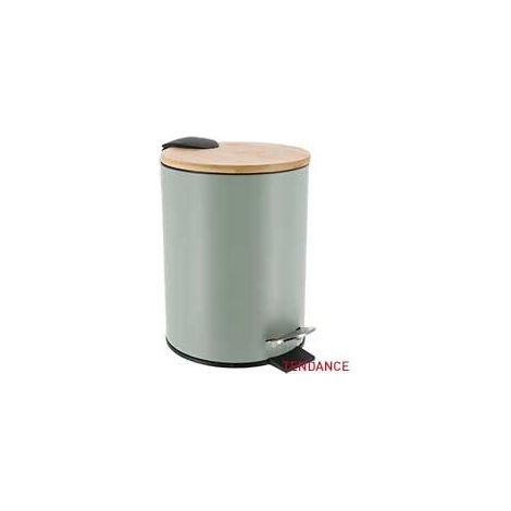 Cestino in metallo drop-brake 3l - verde pastello bambù - Tendance (1/5)