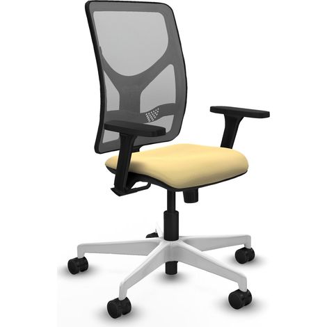 Sedia da ufficio piqueras y crespo Motilla grigio rete e pelle (1/2)