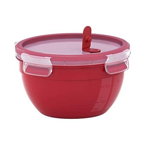 Emsa N1060500 Clip & Micro Mikrowellenbehälter, rot, rund (1/5)