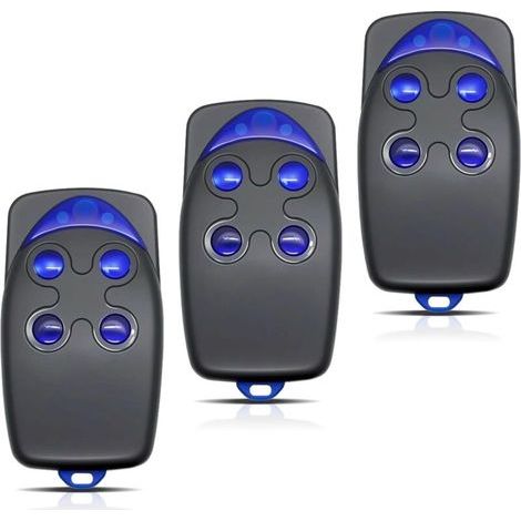 Télécommande 433 Mhz - Porte De Garage - 4 Canaux - Portée 50 À 150 M - Lot De 3 (1/5)