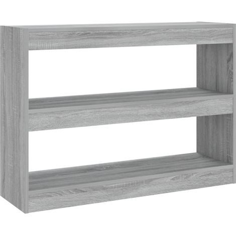 Bücherregal/Raumteiler Grau Sonoma 100x30x72 cm vidaXL