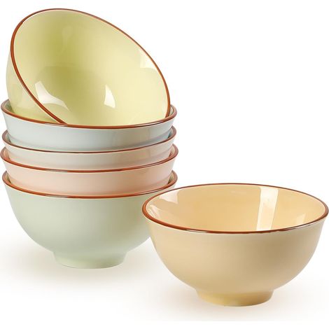 Ensemble de bols en céramique colorés – design chaleureux et chic