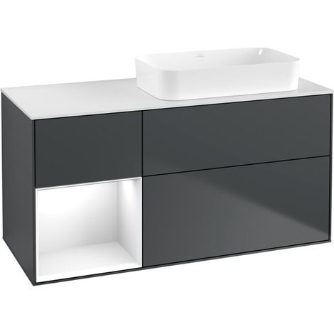 Villeroy & Boch F681GFHG Meuble sous-lavabo Finion F68 (1/2)