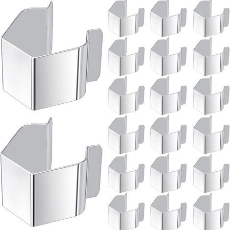 Kit de 10 clips de fixation pour moustiquaires en acier inoxydable, accessoires de réparation pour moustiquaires de terrasse, balcon et garage (1/5)