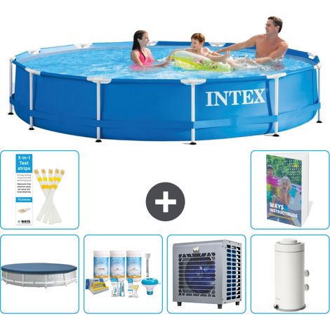 Intex Piscina con struttura Rotonda - 366x76 cm - 7-pezzi S90 (1/5)