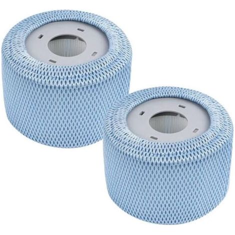 Lot de 2 cartouches filtrantes de rechange pour jacuzzi 90 plis Blanc Taille unique (1/4)