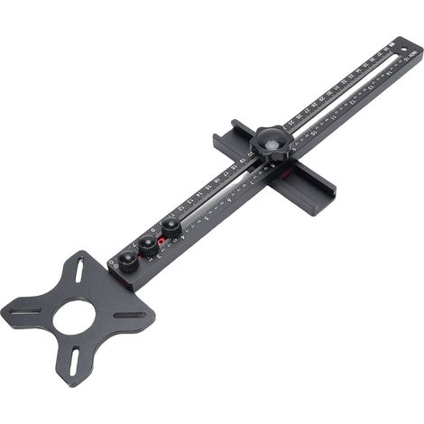 Guide de Coupe Circulaire Multifonction en Alliage d'Aluminium - pour Défonceuse et Travail du Bois