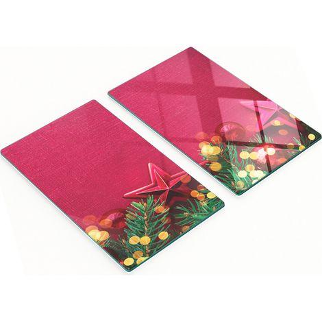 Taglieri decorativi in vetro temperato per Natale, 2x30x52 cm (1/5)
