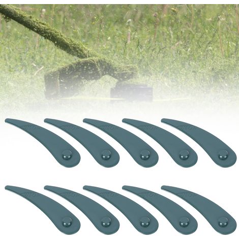 Lot de 10 lames de tondeuse à gazon en plastique, accessoire de jardinage polyvalent pour Bosch ART 23×18 Li / 26×18 Li (1/5)