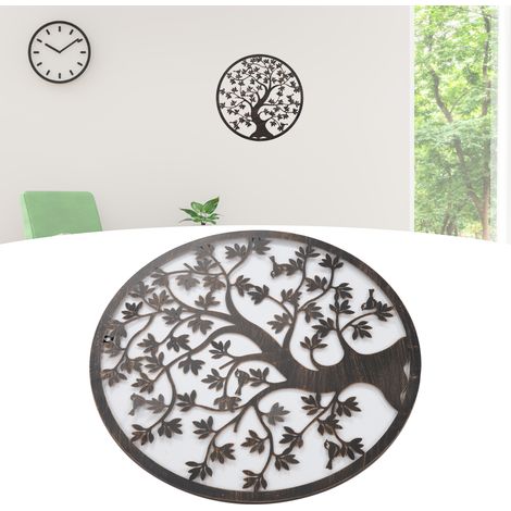 Studio minimaliste moderne, café, bar, chambre d'hôtel, bureau, décoration murale en fer forgé, arbre de vie. (1/5)