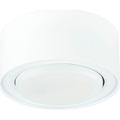 Deckenlampe klein flach GX53 Weiß Ø 10 cm Metall Küche Deckenleuchte (1/5)