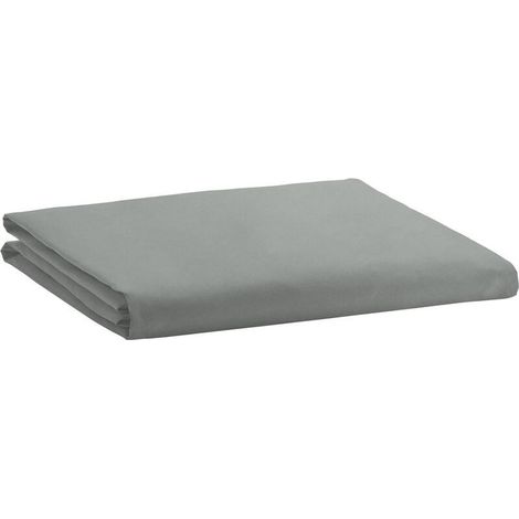 Drap-housse en microfibre Gris clair 150 x 200 x 30 cm (1/5)
