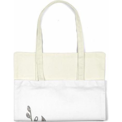 Sac Shopping - Tote Bag Coton 48 x 55 cm - Anses Épaule 30 cm - Réutilisable - 1 Pièce (1/4)