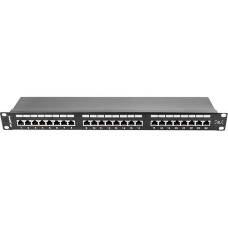 LANBERG PATCH PANEL PPU6-0024-B 24 PORT KATEGORIE 6 19 0.5U SCHWARZ (1/3)