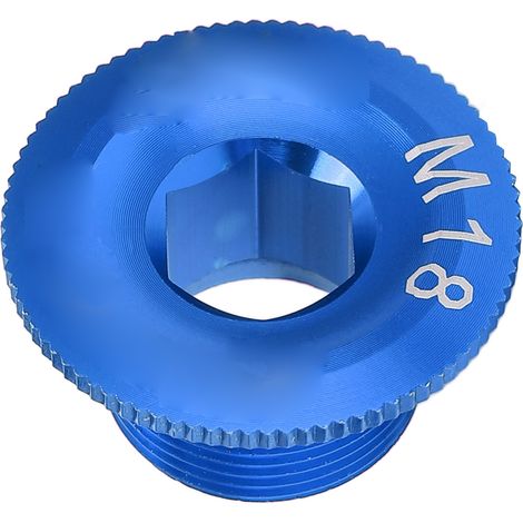 CANSUCC M18 Kurbelschutzschraube für Mountainbikes, rostfreie Tretlagerachsen-Befestigungsschraube, blau (1/5)