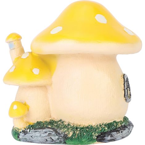 Decoración de setas en miniatura, hecha a mano en resina, para bonsáis y jardines en miniatura, accesorio decorativo para el hogar, dimensiones: 10 x 8 x 9,5 cm (1/5)