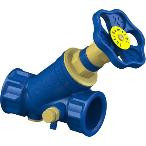 Schlösser KFR-Ventil Blue-tec mit Muffenanschluss, Entleerung und nichtsteigender Spindel, DN 32, 1 1/4" IG, DVGW-geprüft