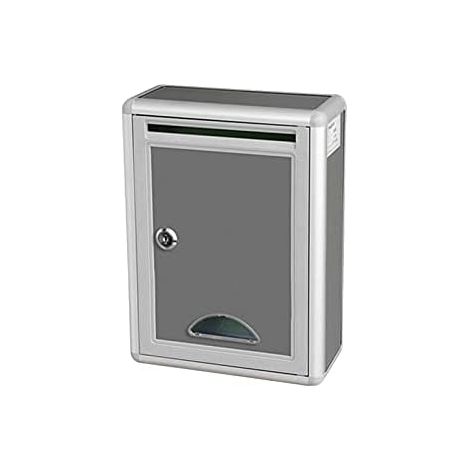 Aluminum Alloy Wall Mounted Mailbox with Lock - 21 x 10 x 28cm (1/5)