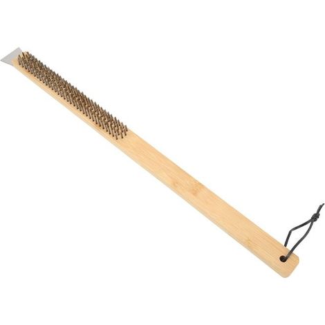 Vvikizy Pizza For Brush Pizza Four Brosse avec trou de suspension Bambou Bambou Brosse de nettoyage de barbe à table cuisine (1/5)