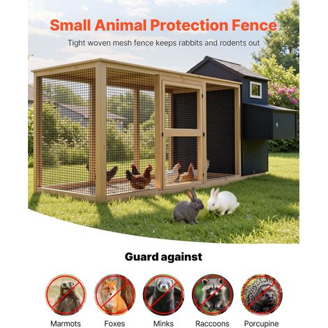 Grillage Métallique Noir Maille 1,27 cm Rouleau Grillage à Poule Clôture Soudé Fil en Fer Galvanisé Revêtement Vinyle PVC 152 cm x 30,5 m Calibre 19 pour Jardin Enclos Poulaillers Cage Animaux (1/5)
