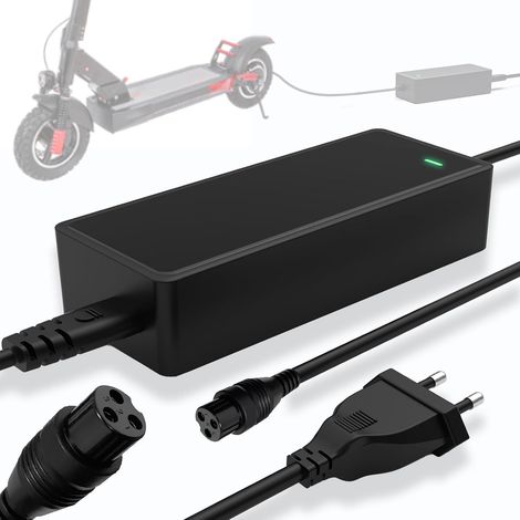 Chargeur 54.6V 2A pour scooters électriques – DC charge rapide – Compatible avec Kugoo M4/M4 Pro, Hitway H5/H5 Pro, UrbanGlide E-Cross Pro