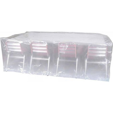 Housse 90g pour Table Rectangulaire et Chaises 250x150xH80 cm - Protection Légère et Durable - D-Work