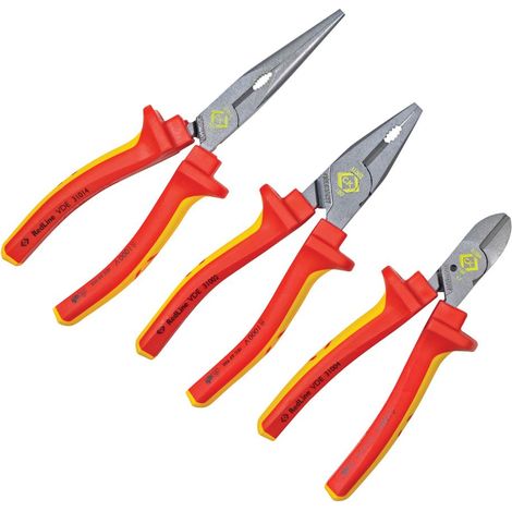 C.K T3805 Pinze RedLine VDE, set da 3 pezzi (1/3)