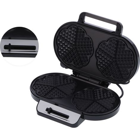 Appareil multifonction pour le petit-déjeuner 1200W, gaufrier à double plaque avec revêtement antiadhésif pour la préparation des aliments (1/5)