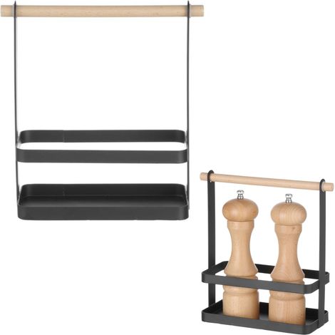 Cestino porta spezie da tavolo con manico in legno 23x10x24 cm - Hendi 427040 (1/4)
