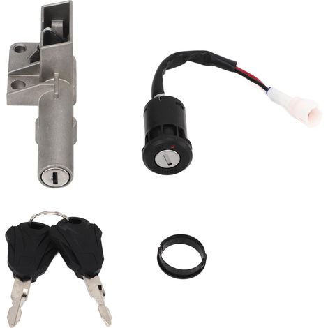 Ensemble de cylindre de serrure d'allumage avec 2 clés de rechange pour Sur Ron Light Bee XS (1/5)