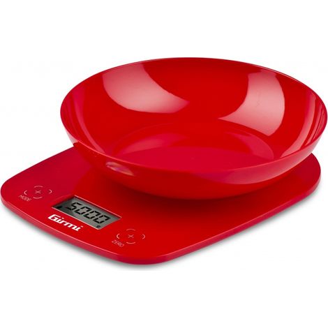 Girmi PS01 Balance de ménage électronique Rouge Comptoir Rond (1/3)