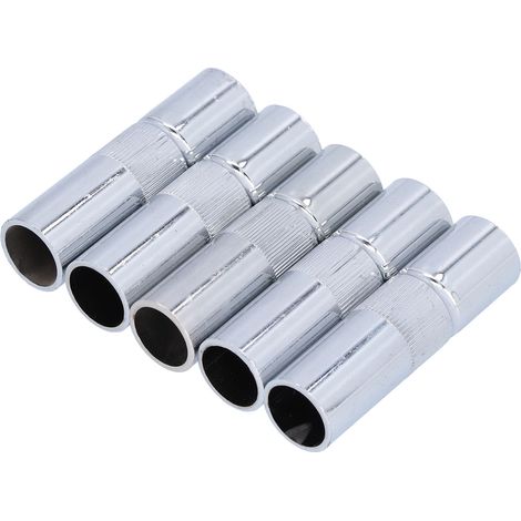 Lot de 5 embouts de contact en cuivre pour protection contre les gaz, buses de soudage, accessoires de rechange pour torche 500 A, 2 mm (1/5)