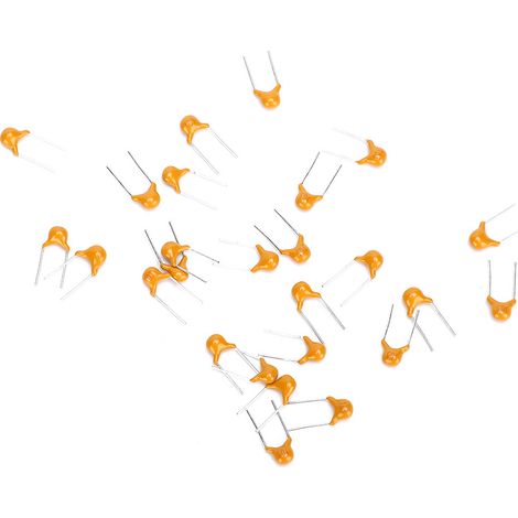 Lot de 1000 condensateurs céramique monolithiques 0,01µF, pas 5,08mm, 50V DC, tolérance 10%, pour circuits imprimés (1/5)