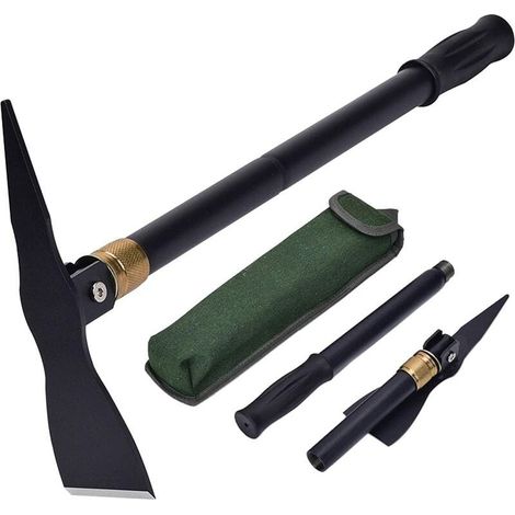 Pelle Pliante Acier au Manganèse 1.1kg avec Pochette - Multitool Camping Survie Pioche Houe Outil de Jardinage Bushcraft Portable Léger (1/5)