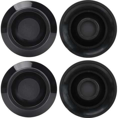 4 coussinets ronds en ABS pour pieds de piano, set de 4 patins de protection, accessoires pour piano droit, repose-pieds antidérapants, diamètre adapté, couleur noire (1/5)