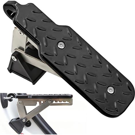 Marchepied de Voiture Pliable: Marchepied pour Porte de Voiture, Pédales de Porte Portables avec Coussin Tampon, Pédale de Voiture Pliante Marchepied Universel, Noir(Charge Max 250KG) (1/5)