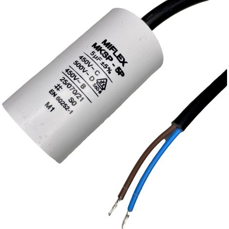 Condensatore motore miflex 5uF 450V polacco (1/2)