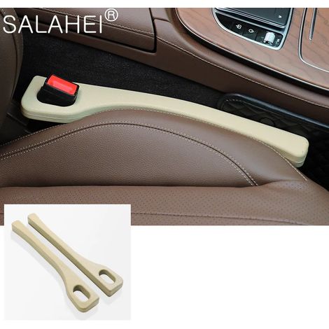 (Beige) 2 pièces de bouchons de jointure latérale pour sièges auto, style et étanchéité, accessoires de décoration intérieure universels (1/5)