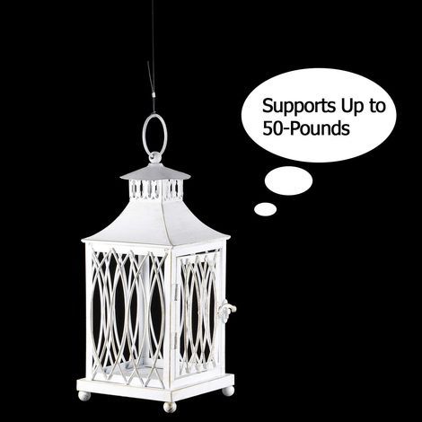 Fil en nylon transparent solide et invisible pour suspendre des travaux manuels, décoration de Noël et manchon à 50 boucles (90 m) (1/4)