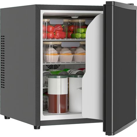 Mini-frigo 44 L/46 canettes avec thermostat réglable, 43 x 51 x 51,3 cm, Noir