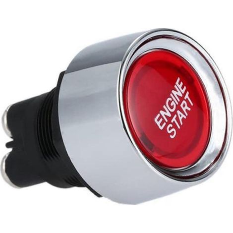 Botón pulsador de arranque del motor del coche de 12 V/24 V y 50 A, botón de arranque sin llave, botón de encendido, botón de arranque del motor del coche, accesorios para automóviles (1/5)