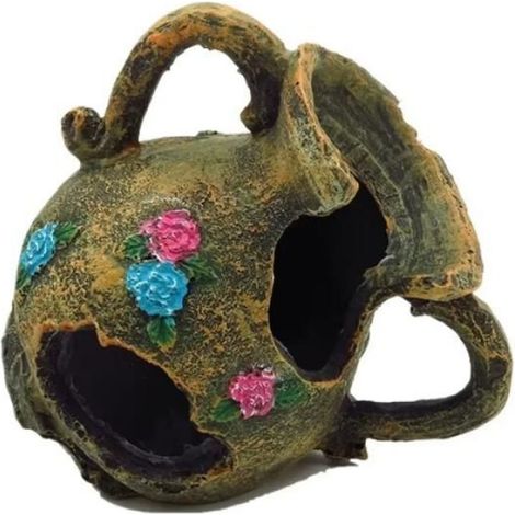 Aquarium baril artificiel grotte résine ornements décorations aménagement paysager accessoires pour Aquarium-S6