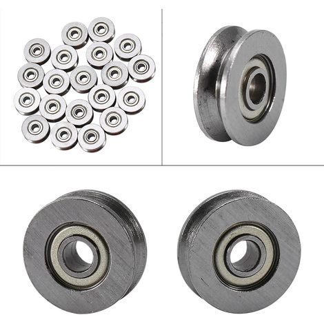 20 roulements à billes V623ZZ 3x12x4mm pour système de guidage linéaire et rails à galets (1/5)