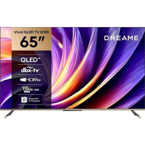 Televisor DREAME 65 " 4K Ultra HD 3840 x 2160 píxeles Plano 16:9 QLED 65Q100 (1/5)