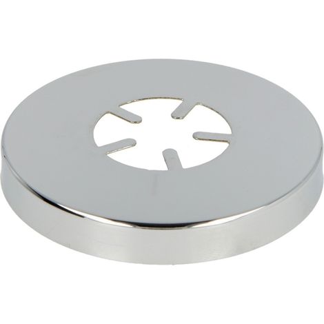 Rosace coulissante design, laiton chromé 67 mm x 3/4 x 9 mm
