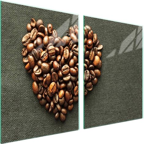 Plaque de protection en verre pour cuisinière 2x45x52 Café (1/5)