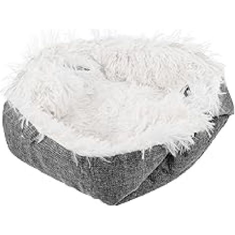 cesta para gatos 2 en 1, forro polar cálido, alfombrilla plana plegable, antideslizante, lavable a máquina, ideal para viajes y uso en interiores. (1/5)