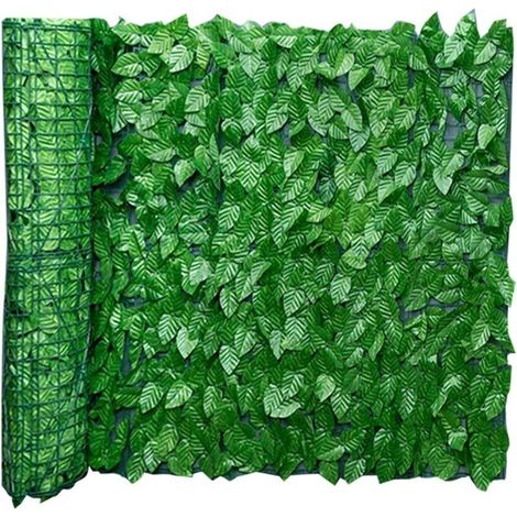 Clture Artificielle de Feuilles de Lierre, 0,5m x 3m Brise Vue Jardin Haie Artificielle en Rouleau, Haie Feuillage Artificiel, Clture d'intimité, écran de Jardin pour Balcon Cour Arrière Patio (1/5)