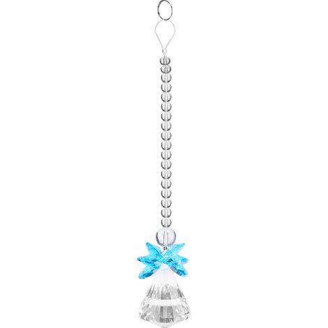 Prisme En Cristal Sphère Translucide Bleue Pour Décoration Mariage Fenêtre Porte Diy Lot De 1 (1/5)
